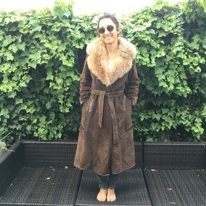 Incredible vintage Spanish sheepskin coat